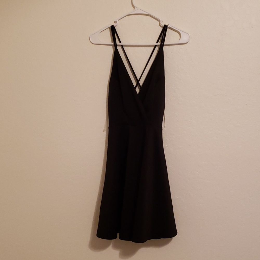Black strappy dress